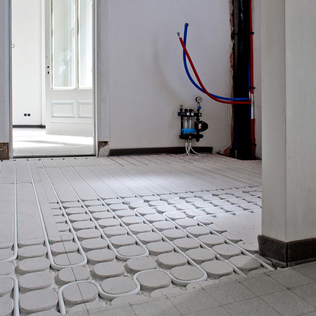 Gefreesde Fermacell Plaat met Rechte Sleuven 18mm 100x60cm